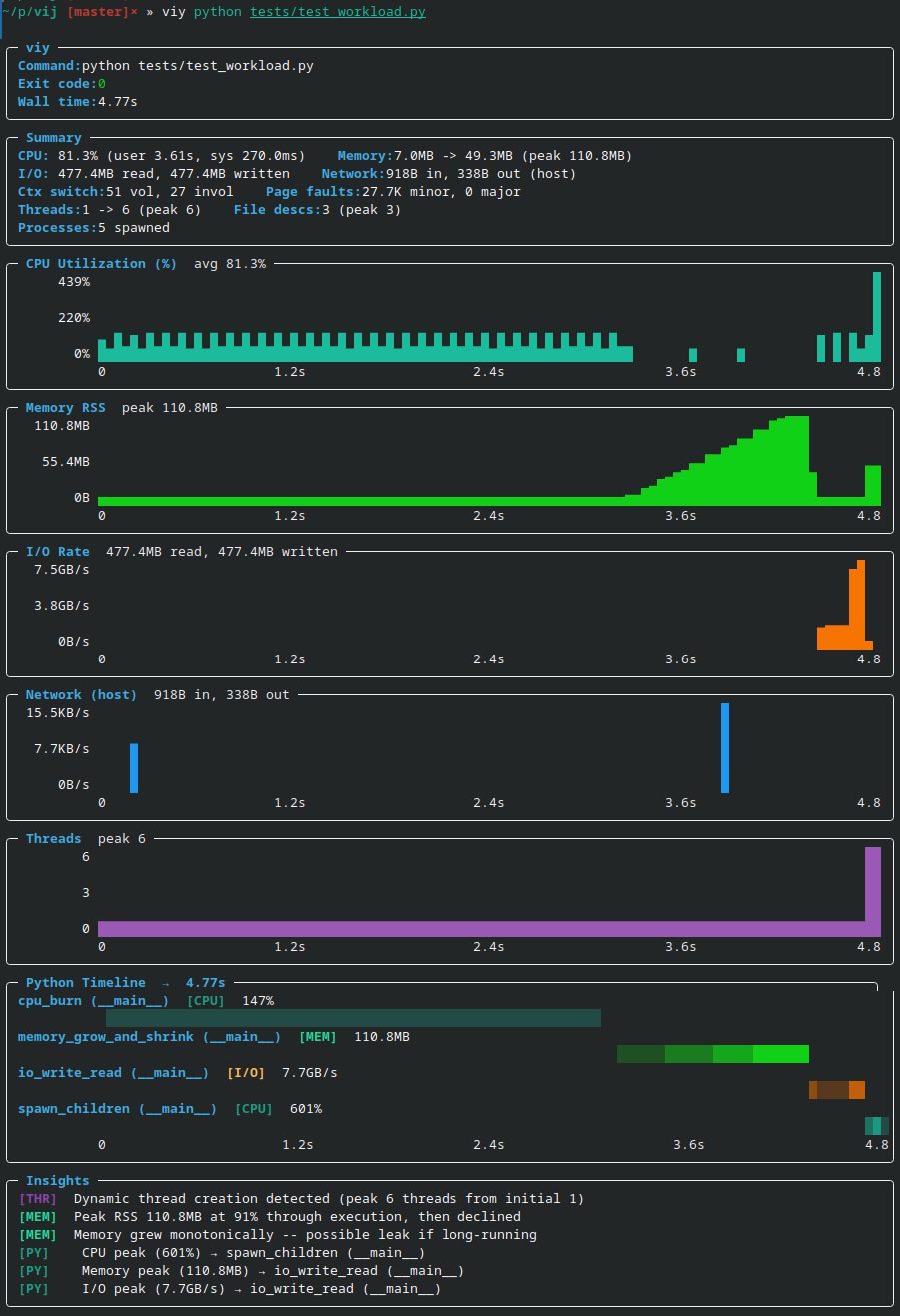 Viy detecting memory patterns